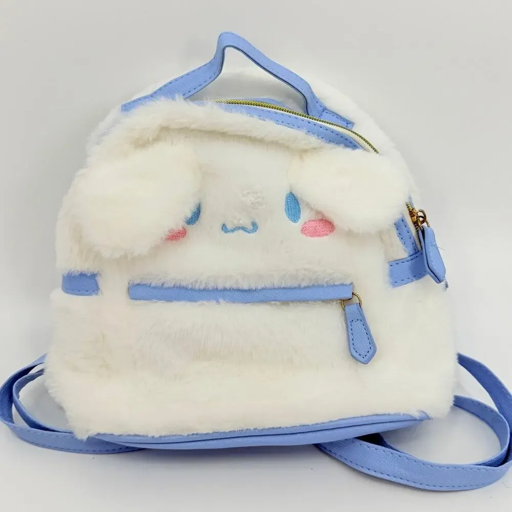 Sanrio Cinnamoroll Plush Mini Backpack White Blue Kawaii